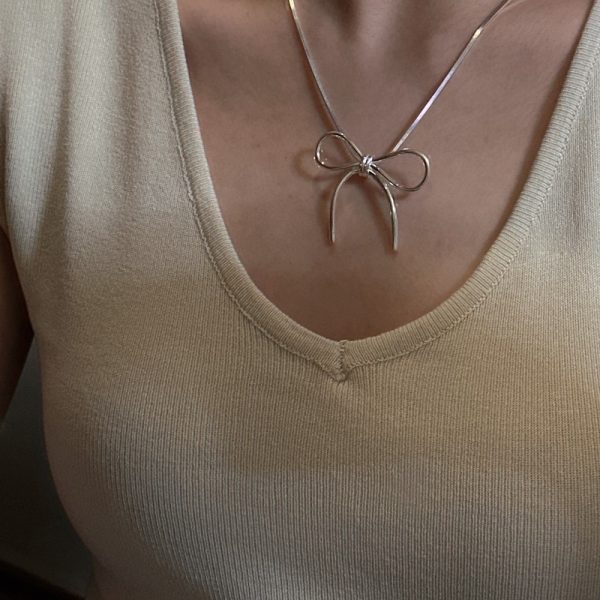 Wholesale 925 Sterling Silver Bow Pendant - Image 5