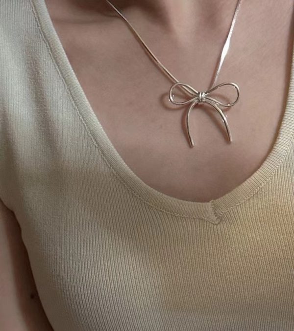 Wholesale 925 Sterling Silver Bow Pendant - Image 6