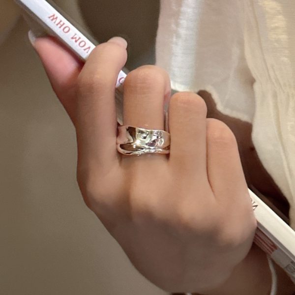 Wholesale 925 Sterling Silver Plain Line Ring - Image 6