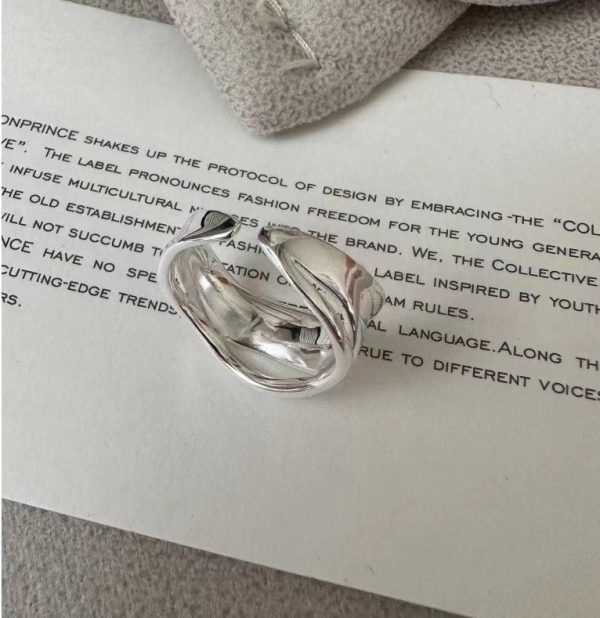 Wholesale 925 Sterling Silver Plain Line Ring - Image 3
