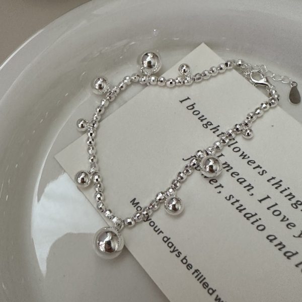 Wholesale 925 Sterling Silver Bead Bracelet - Image 2