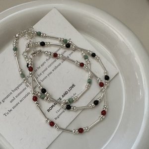 Wholesale 925 Sterling Silver Beaded Bracelet
