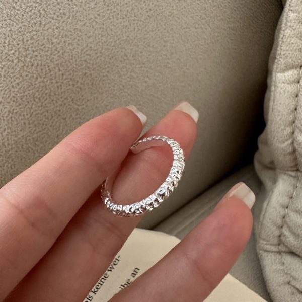 Wholesale 925 Sterling Silver Pleated Ring - Image 3