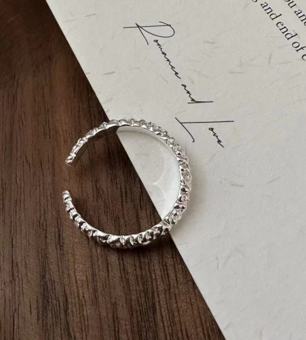 Wholesale 925 Sterling Silver Pleated Ring - Image 2