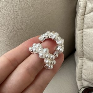 Wholesale 925 Sterling Silver White Shell Pearl Earrings