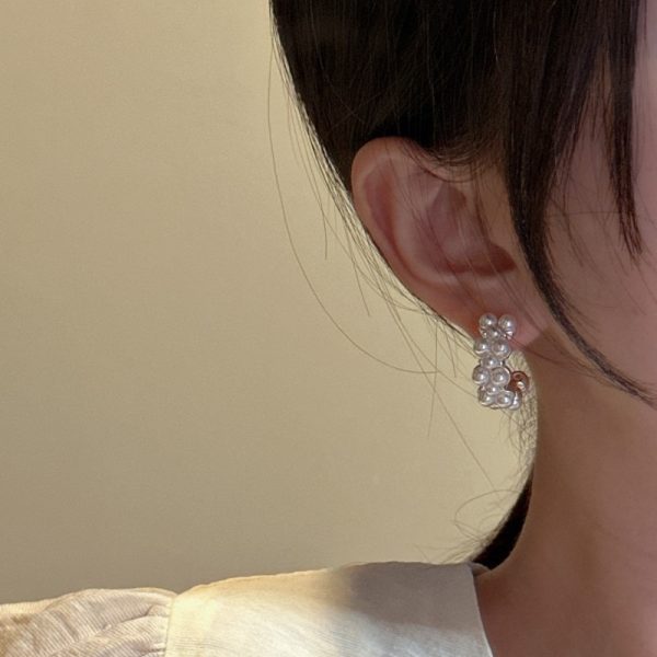 Wholesale 925 Sterling Silver White Shell Pearl Earrings - Image 4