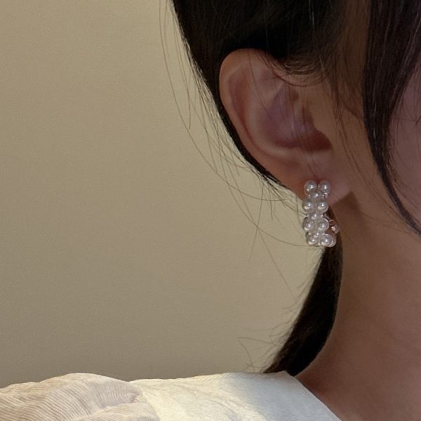 Wholesale 925 Sterling Silver White Shell Pearl Earrings - Image 5