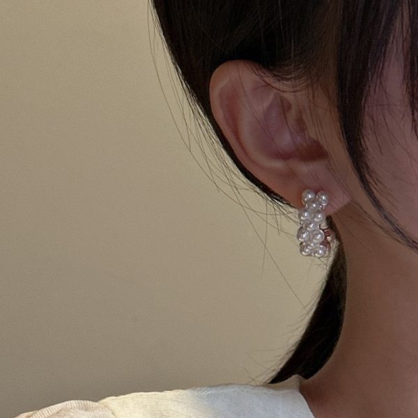 Wholesale 925 Sterling Silver White Shell Pearl Earrings - Image 6