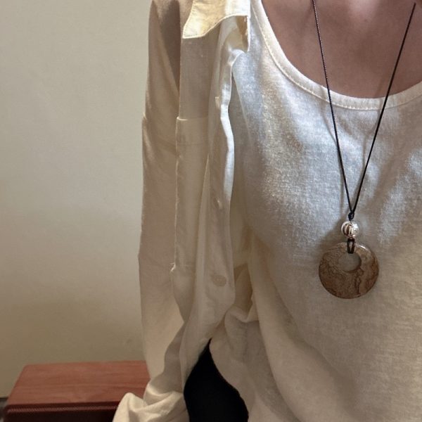 Wholesale 925 Sterling Silver Natural Stone Cord Necklace - Image 4