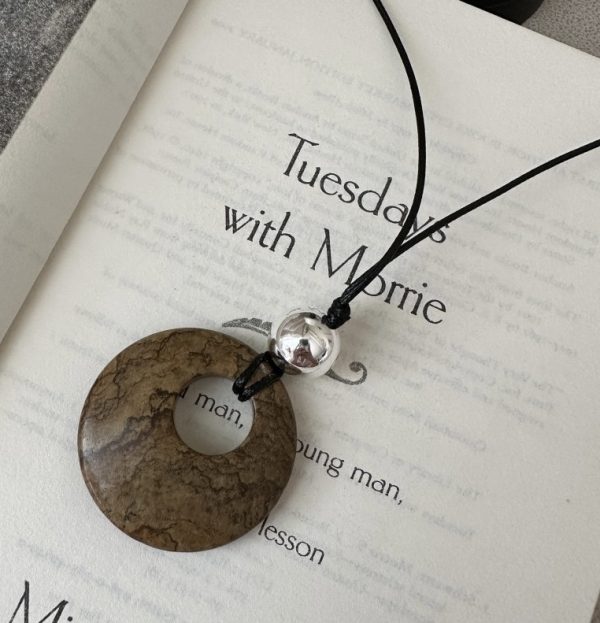 Wholesale 925 Sterling Silver Natural Stone Cord Necklace - Image 3
