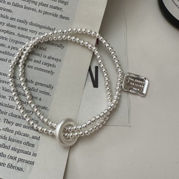 Wholesale 925 Sterling Silver Circle Bead Bracelet - Image 2