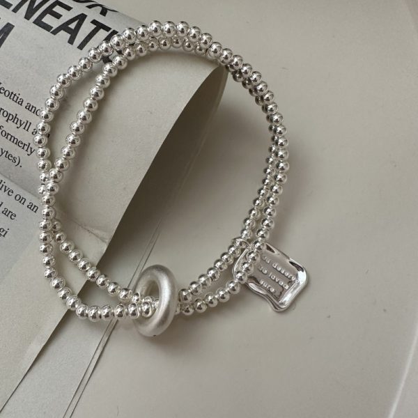 Wholesale 925 Sterling Silver Circle Bead Bracelet - Image 3