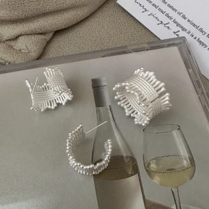 Wholesale 925 Sterling Silver Lace Ring & Earrings