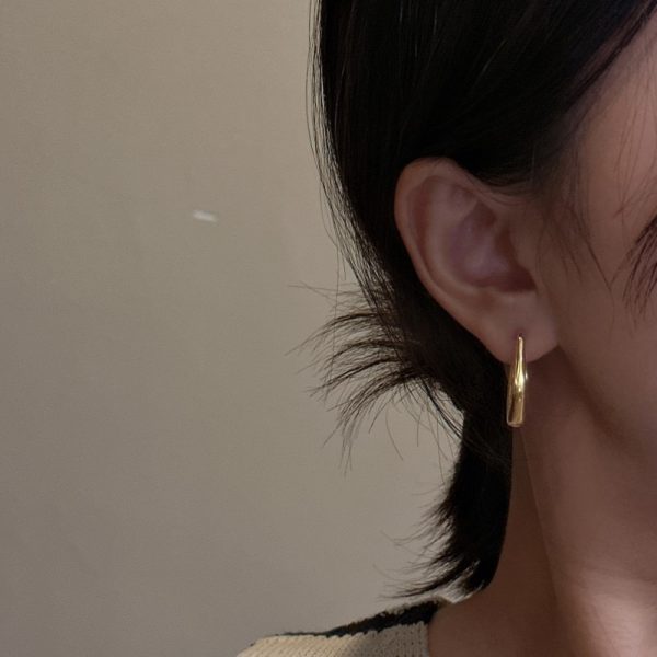 Wholesale 925 Sterling Silver Matte Irregular Earrings - Image 4