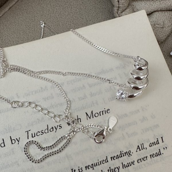 Wholesale 925 Sterling Silver Spring Zircon Necklace - Image 3