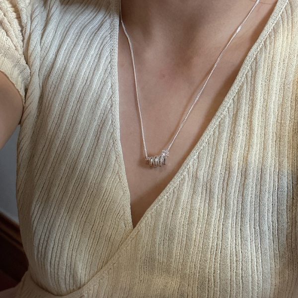 Wholesale 925 Sterling Silver Spring Zircon Necklace - Image 5