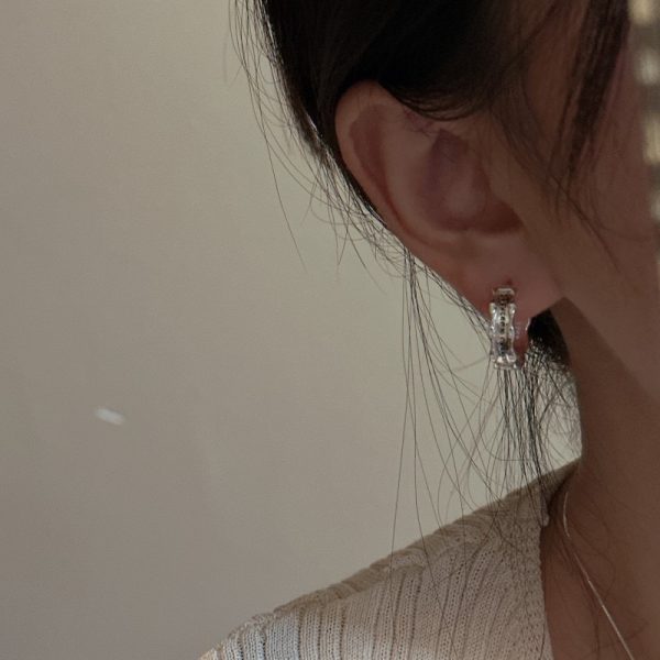 Wholesale 925 Sterling Silver Chanceux Hoop Earrings - Image 4