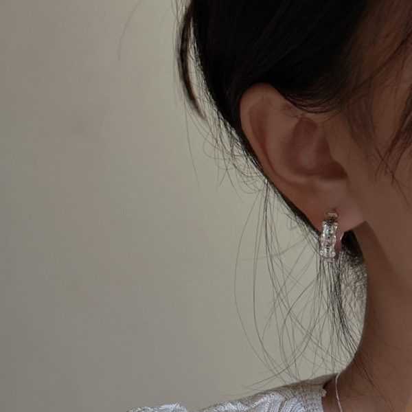 Wholesale 925 Sterling Silver Chanceux Hoop Earrings - Image 6