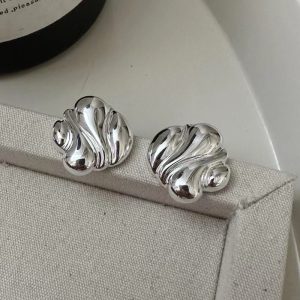 Wholesale 925 Sterling Silver Irregular Chunky Stud Earrings