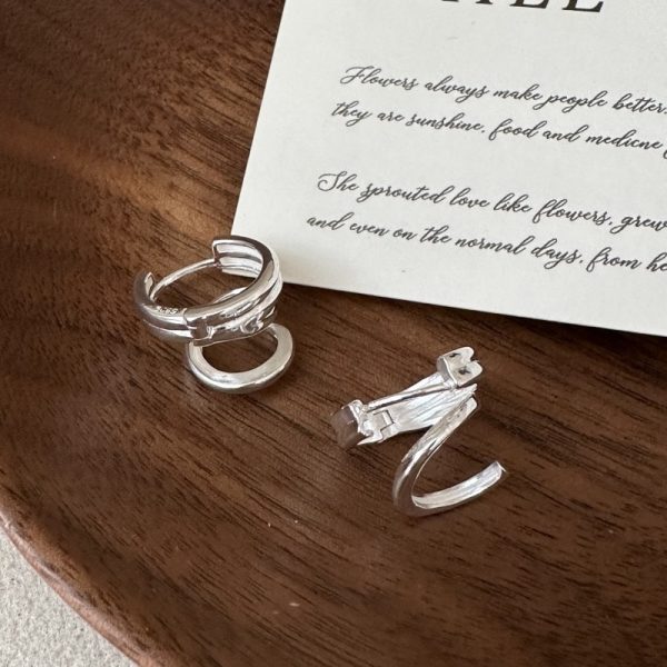 Wholesale 925 Sterling Silver Spiral Hoop Earrings
