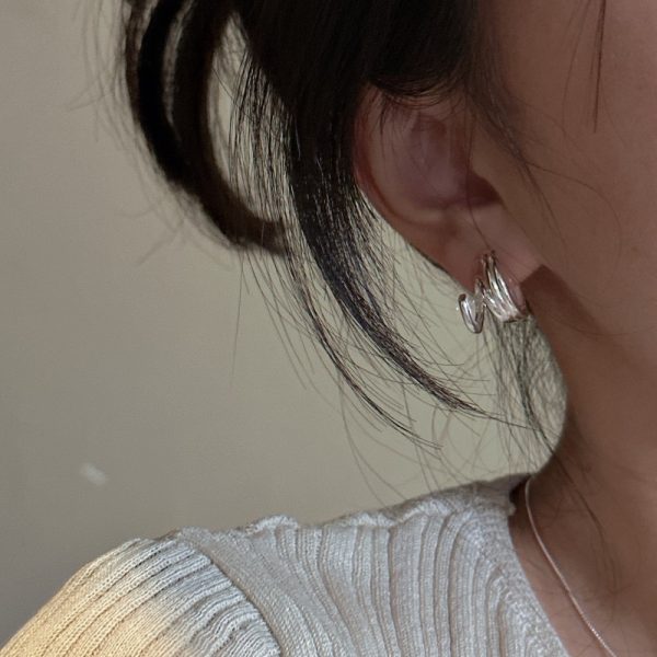 Wholesale 925 Sterling Silver Spiral Hoop Earrings - Image 4