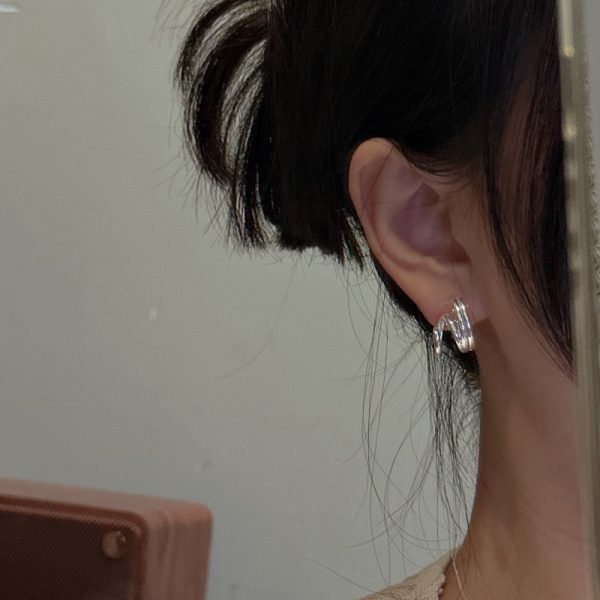 Wholesale 925 Sterling Silver Spiral Hoop Earrings - Image 5