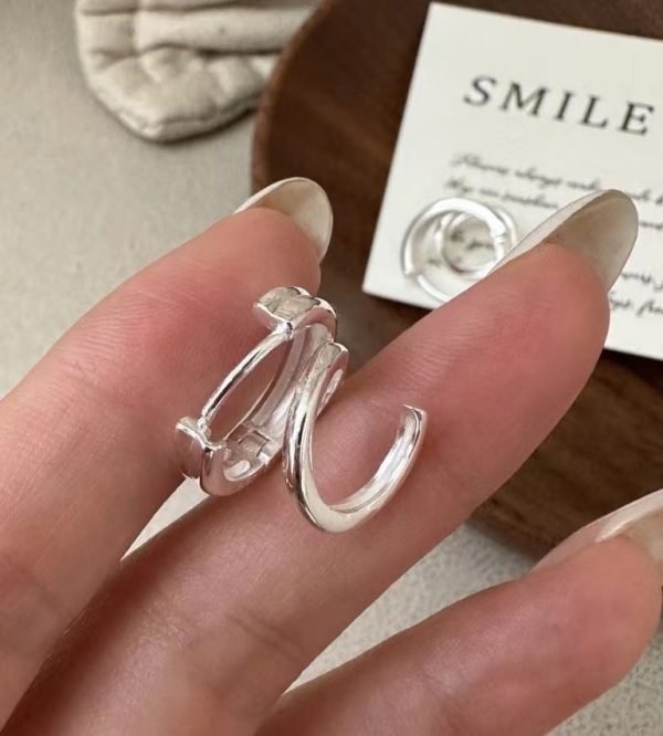 Wholesale 925 Sterling Silver Spiral Hoop Earrings - Image 3
