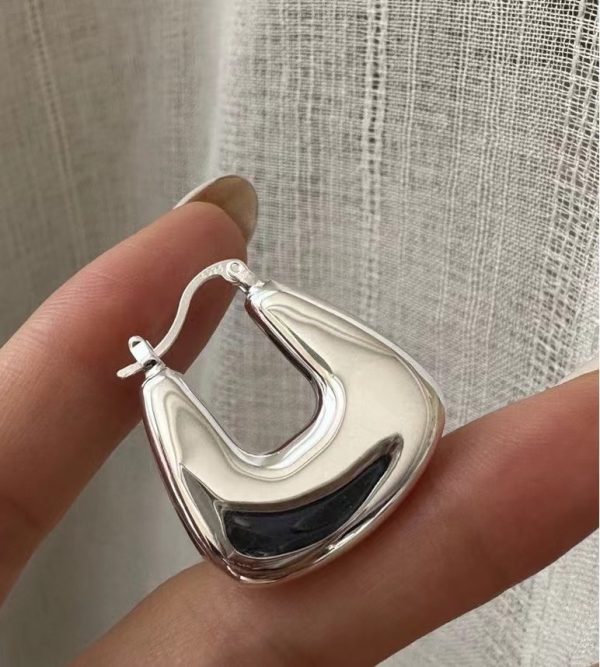 Wholesale 925 Sterling Silver Chunky Bag Earrings - Image 3