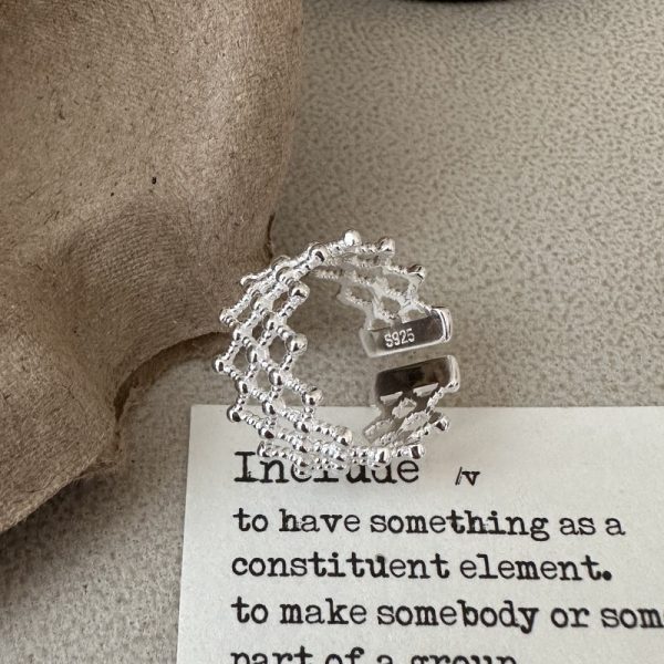 Wholesale 925 Sterling Silver Mesh Ring - Image 3