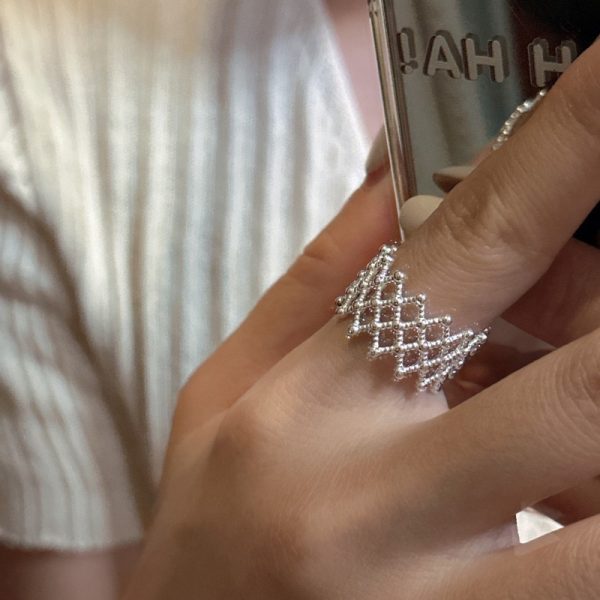 Wholesale 925 Sterling Silver Mesh Ring - Image 6