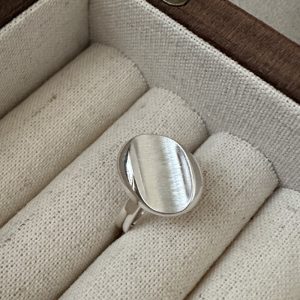 Wholesale 925 Sterling Silver Vintage Brushed Ring