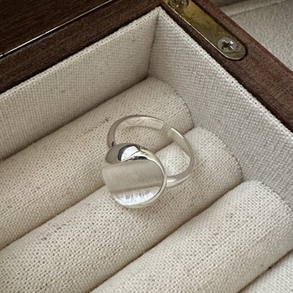 Wholesale 925 Sterling Silver Vintage Brushed Ring - Image 3