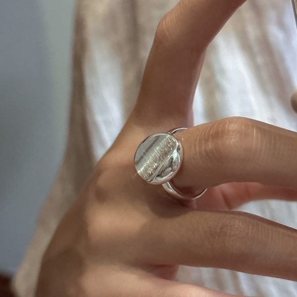 Wholesale 925 Sterling Silver Vintage Brushed Ring - Image 5