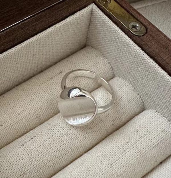 Wholesale 925 Sterling Silver Vintage Brushed Ring - Image 2