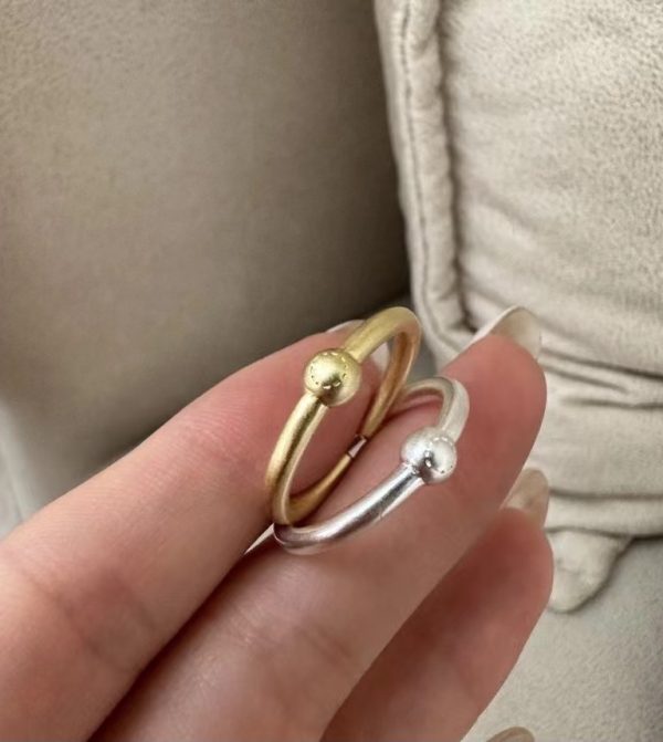 Wholesale 925 Sterling Silver Frosted Light Ring - Image 3