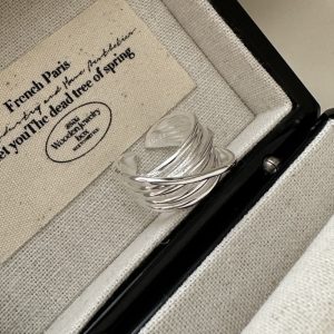 Wholesale 925 Sterling Silver Chunky Lines Ring