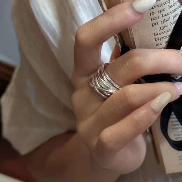 Wholesale 925 Sterling Silver Chunky Lines Ring - Image 6