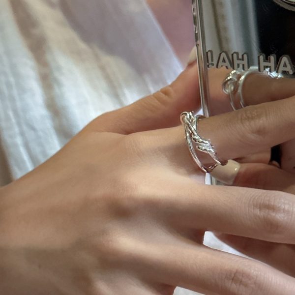 Wholesale 925 Sterling Silver Cross Line Ring - Image 4