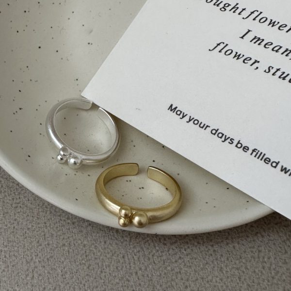 Wholesale 925 Sterling Silver Matte Bead Ring