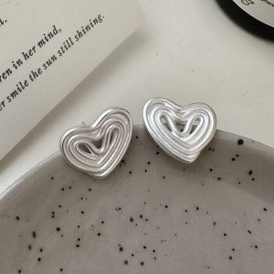 Wholesale 925 Sterling Silver Love Stud Earrings