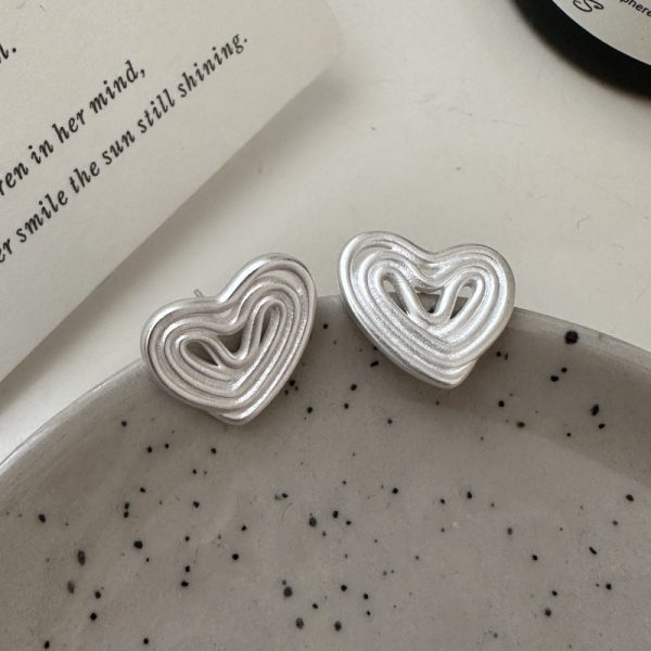 Wholesale 925 Sterling Silver Love Stud Earrings