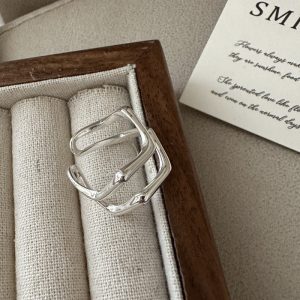 Wholesale 925 Sterling Silver Double Layers Ring