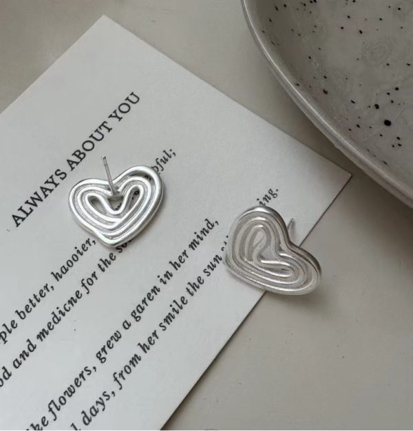 Wholesale 925 Sterling Silver Love Stud Earrings - Image 3