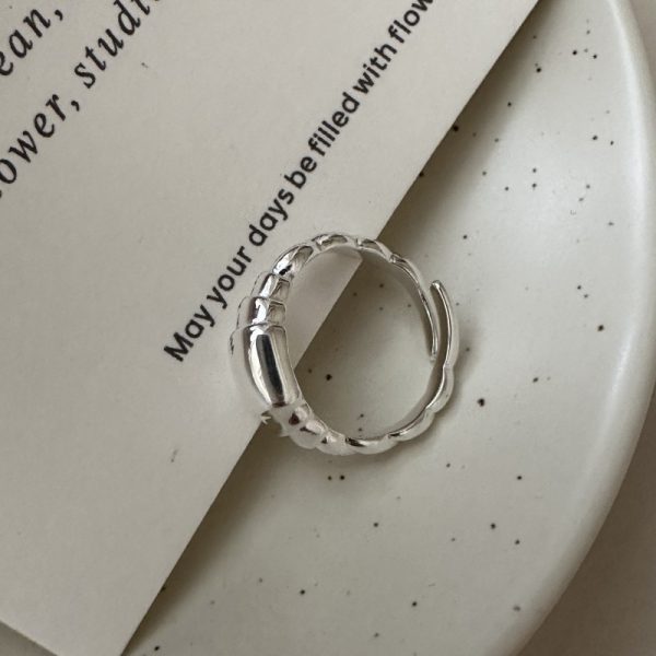 Wholesale 925 Sterling Silver Bamboo Ring - Image 2