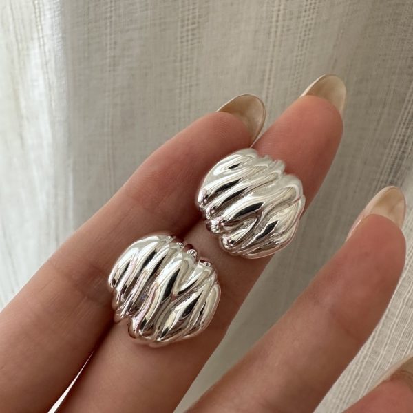 Wholesale 925 Sterling Silver Irregular Earrings - Image 2
