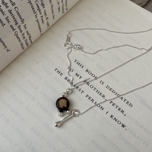 Wholesale 925 Sterling Silver Broken Silver Necklace