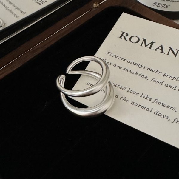 Wholesale 925 Sterling Silver Matte Simple Ring