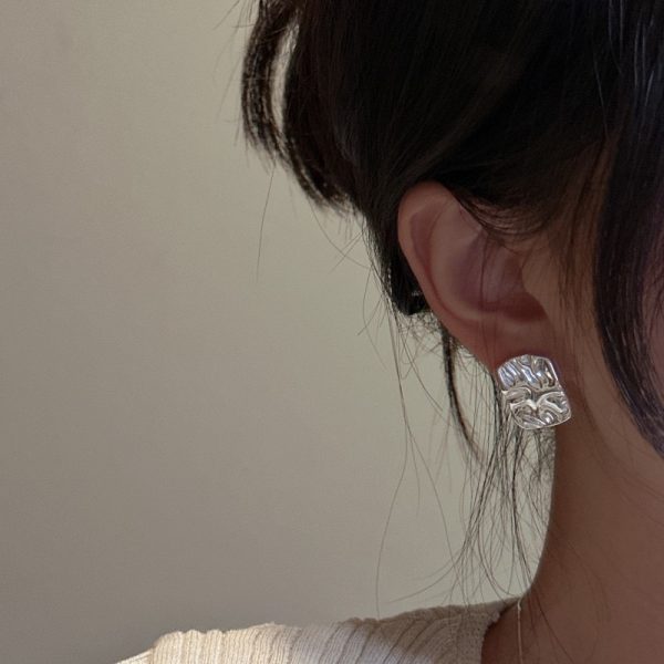 Wholesale 925 Sterling Silver Irregular Earrings - Image 5