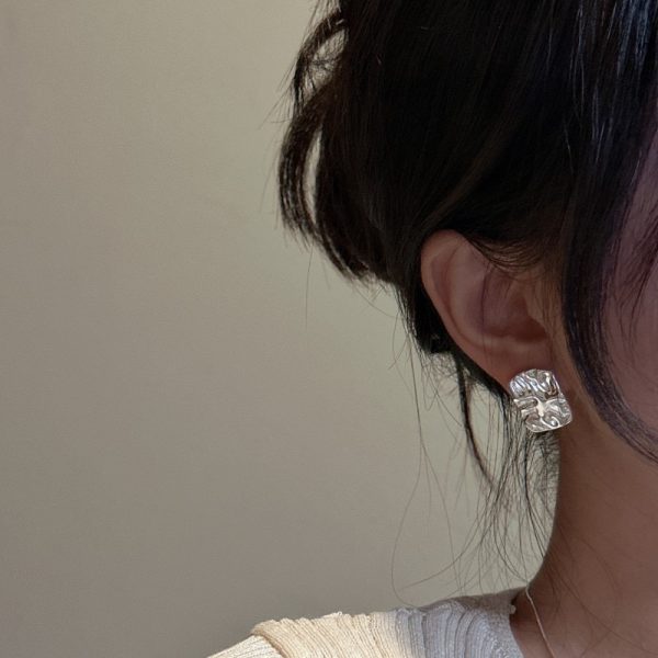 Wholesale 925 Sterling Silver Irregular Earrings - Image 6