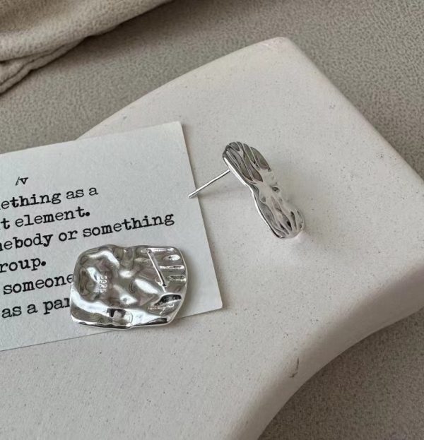 Wholesale 925 Sterling Silver Irregular Earrings - Image 3
